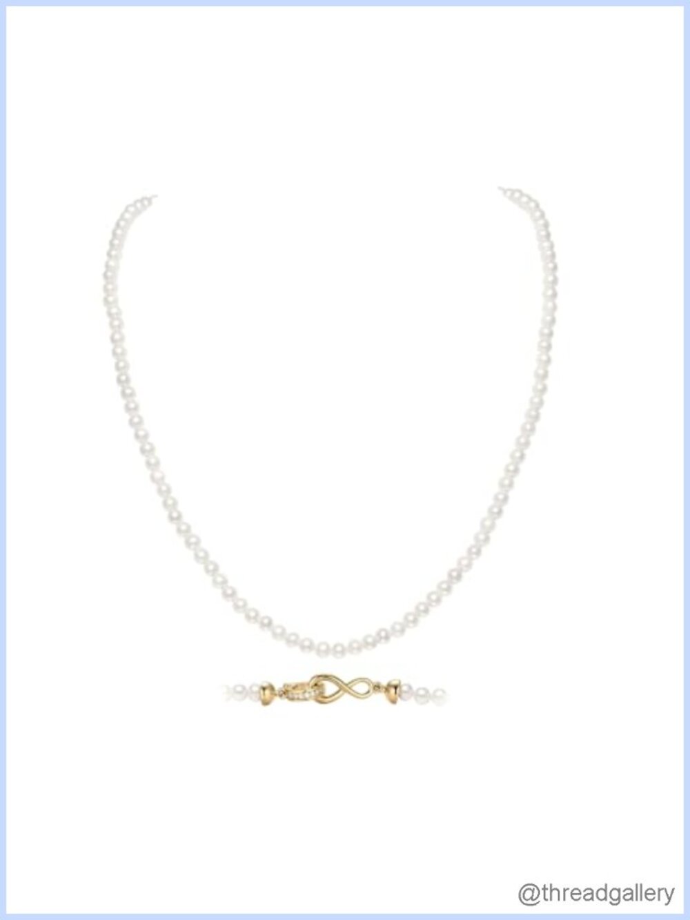 Freshwater Baroque Pearl Necklace 16 Inch 3-4mm Handcrafted Elegant